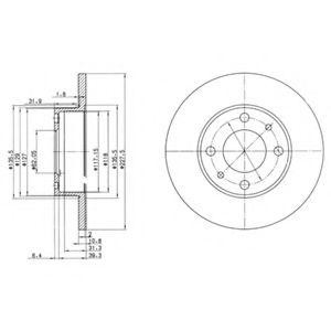 Тормозной диск BG2147 DELPHI