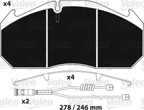 Колодки тормозные дисковые 882214 VALEO PHC
