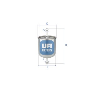 Топливный фильтр 31.529.00 UFI