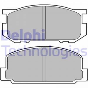 Комплект тормозных колодок, диско LP356 DELPHI