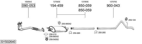 Выпускной трубопровод 786149 BOSAL