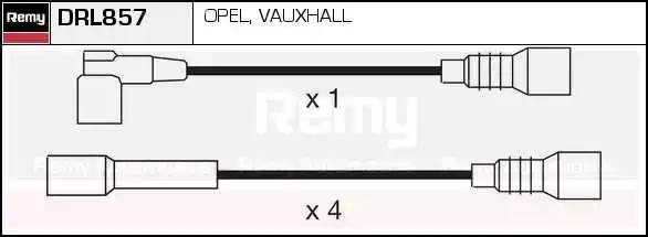 Ккомплект проводов зажигания DRL857 DELCO REMY