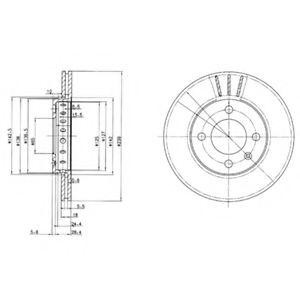 Тормозной диск BG2982 DELPHI