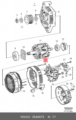 Болт 3544575 VOLVO