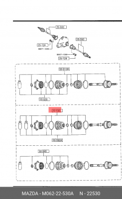 Деталь M062-22-530A MAZDA