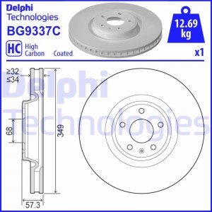 Комплект подшипника ступицы колеса BK1303 DELPHI