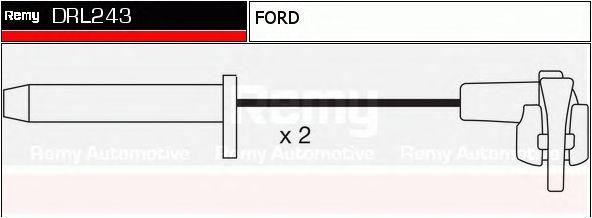 Ккомплект проводов зажигания DRL243 DELCO REMY
