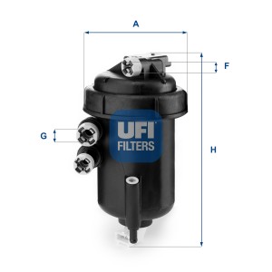 Топливный фильтр 5512700 UFI