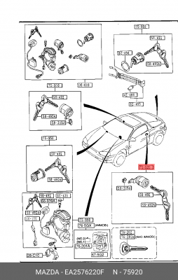 Деталь EA2576220F MAZDA