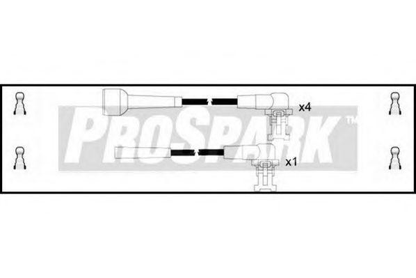 Ккомплект проводов зажигания OES180 STANDARD