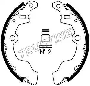 Комплект тормозных колодок 111.236 TRUSTING