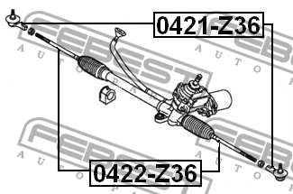 Тяга рулевая 0422-Z36 FEBEST