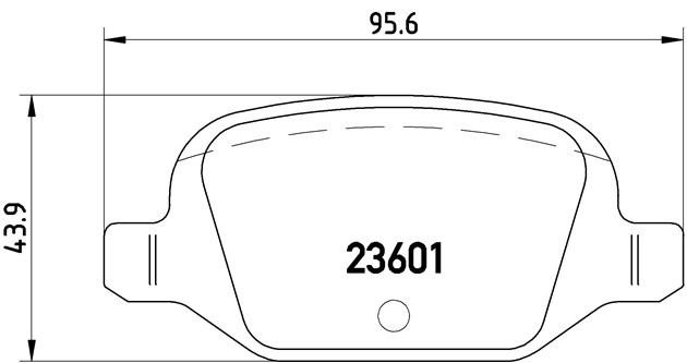 Комплект тормозных колодок, диско P23064 BREMBO