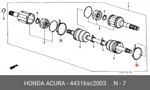 Деталь 44316SC2003 HONDA