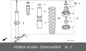 Пружина ходовой части 52441SS0904 HONDA