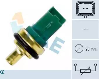 Датчик, температура охлаждающей жидкости 33706 FAE