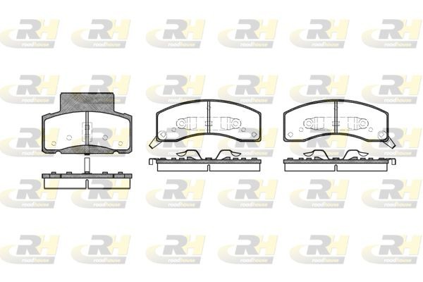 Комплект тормозных колодок, диско 261602 ROADHOUSE