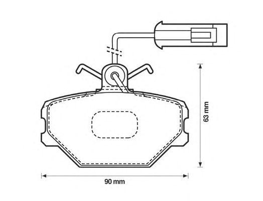 Комплект тормозных колодок, диско 571330X BENDIX JURID
