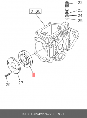 Топливный насос; Насос, топливоподающяя система 8-94227-477-0 ISUZU