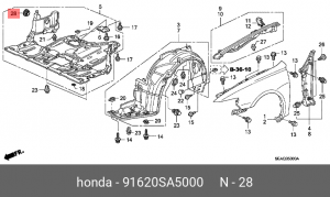 Деталь 91620SA5000 HONDA