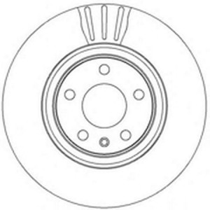 Тормозной диск 562271B BENDIX JURID