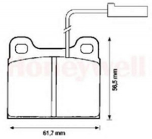 Комплект тормозных колодок, диско 571860B BENDIX JURID