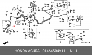 Тормозной шланг 01464S04V11 HONDA