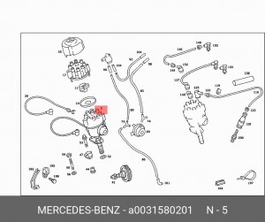 Распределитель зажигания A0031580201 MERCEDES BENZ