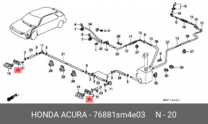 Деталь 76881SM4E03 HONDA
