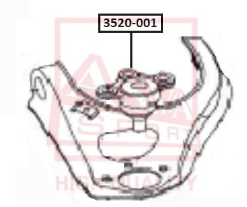 Опора шаровая подвески 3520-001 ASVA