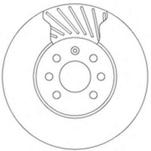 Тормозной диск 562315B BENDIX JURID