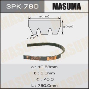Ремень приводной 3PK-780 MASUMA