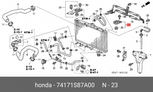 Деталь 74171S87A00 HONDA