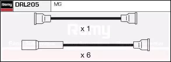 Ккомплект проводов зажигания DRL205 DELCO REMY