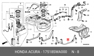 Деталь 17518SWA000 HONDA