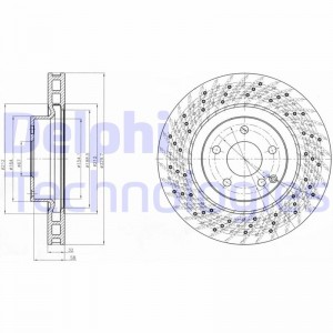 Тормозной диск BG3883 DELPHI