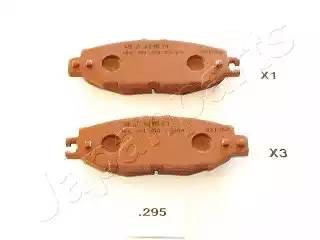 Комплект тормозных колодок, диско PP-295AF JAPAN PARTS GROUP