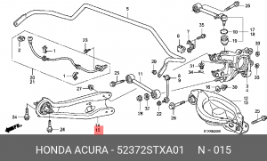 Рычаг подвески 52372-STX-A01 HONDA