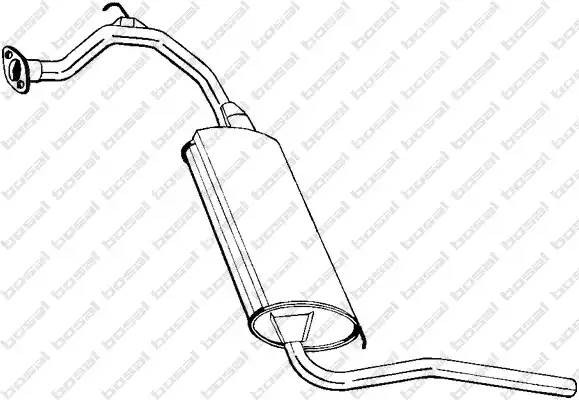 Глушитель выхлопных газов конечный 281355 BOSAL