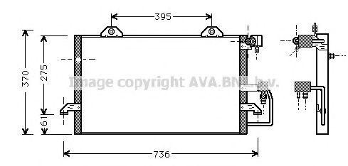Радиатор кондиционера AI5118 AVA