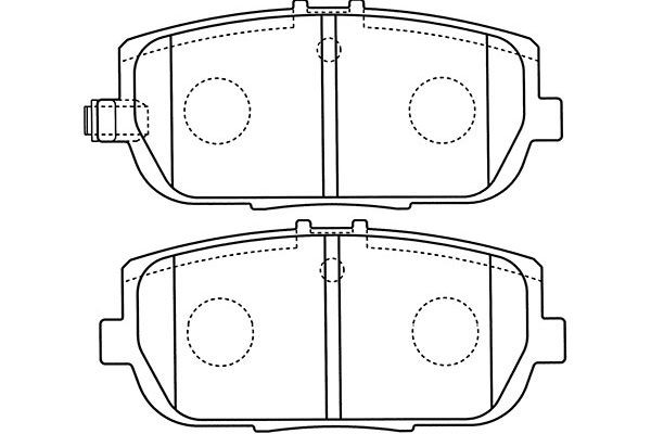 Комплект тормозных колодок, диско BP-4564 KAVO PARTS