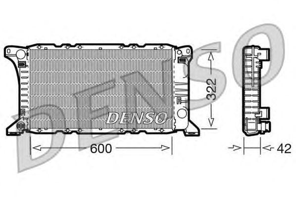 Радиатор, охлаждение двигател DRM10091 DENSO