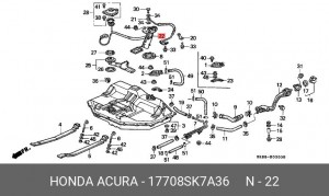 Фильтр, подъема топлива 17708SK7A36 HONDA
