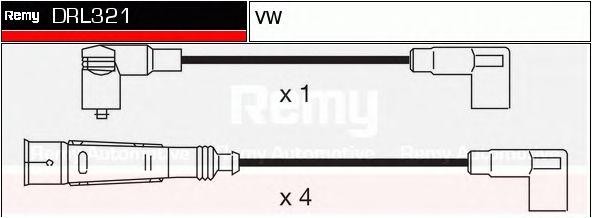 Ккомплект проводов зажигания DRL321 DELCO REMY