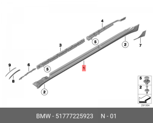 Щиток 51 77 7 225 923 BMW