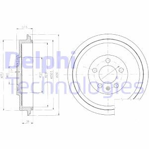 Тормозной барабан BF406 DELPHI