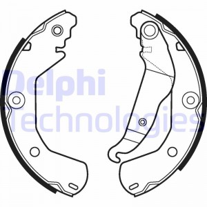 Комплект тормозных колодок, диско LP991 DELPHI