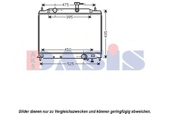 Радиатор, охлаждение двигател 560036N AKS DASIS