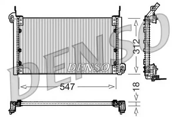 Конденсатор, кондиционер DCN09080 DENSO