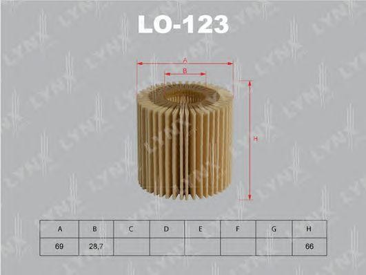 Фильтр масляный двигателя LO-123 LYNXAUTO